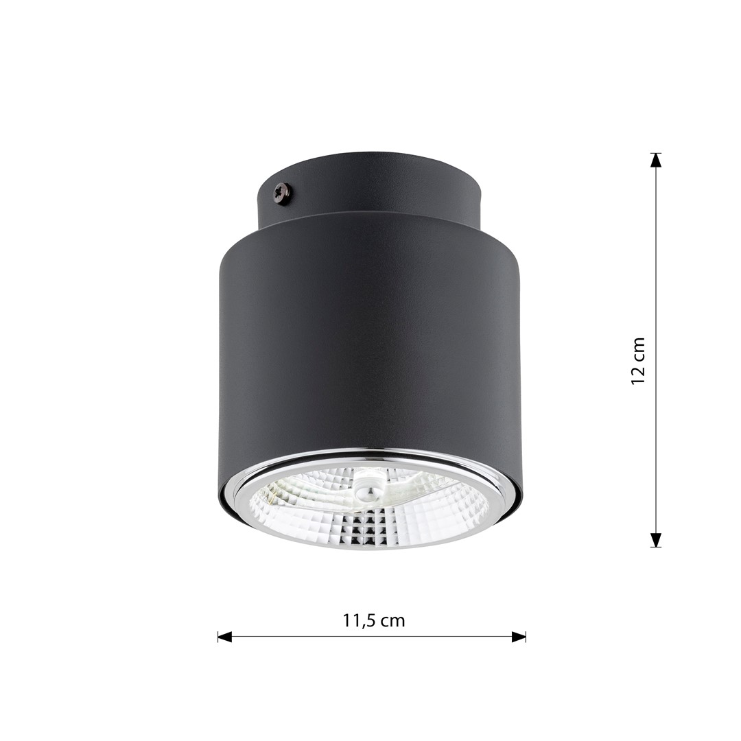 Nano Svart spotlight Fra Emibig Lighting - Taklampen Nano er en minimalistisk serie.