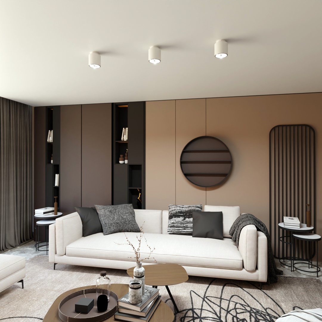 Nano Hvit spotlight Fra Emibig Lighting - Taklampen Nano er en minimalistisk serie.