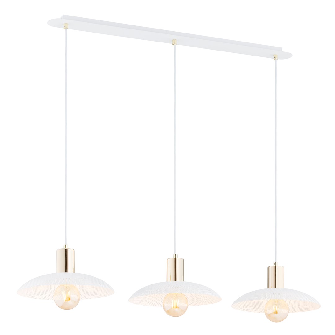 Spirit 90cm Hvit Taklampe Fra Emibig Lighting - Perfekt for de som &oslash;nsker &aring; legge til en industriell estetikk til interi&oslash;rdesignen mens de skaper en moderne f&oslash;lelse i hvert rom.