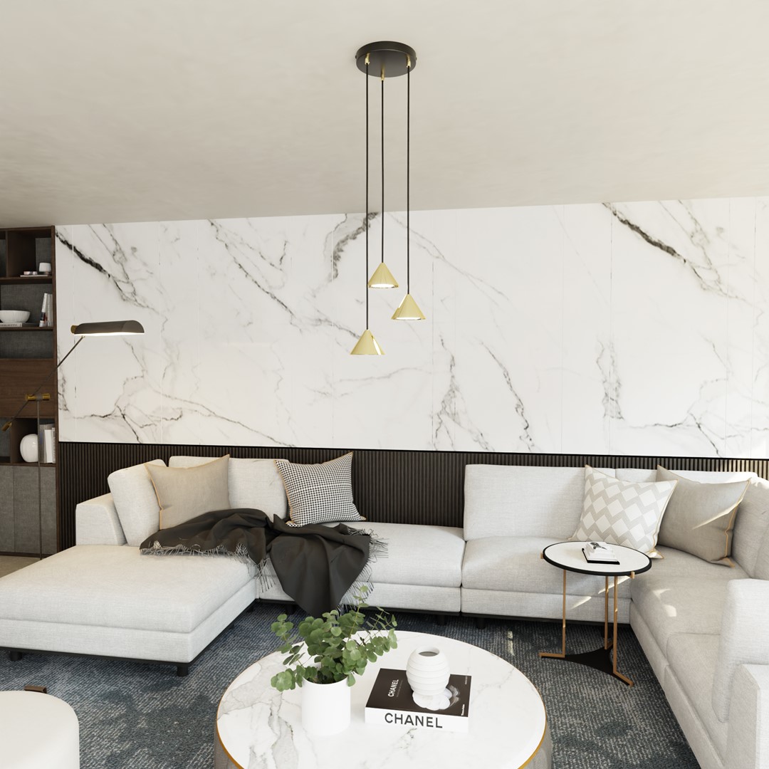 Elit Premium Ø20 Gull Taklampe Fra Emibig Lighting - Elit er en unik lysarmatur med moderne og minimalistisk design.