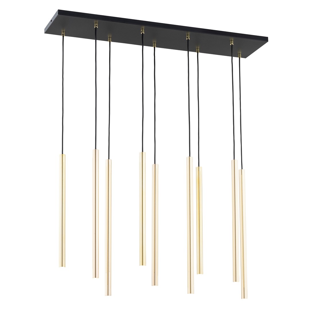 Selter 90cm Gull Taklampe Fra Emibig Lighting - De skinnende elementene gj&oslash;r at lampen ikke bare fungerer som et lyspunkt, men ogs&aring; som en luksuri&oslash;s interi&oslash;rdetalj.