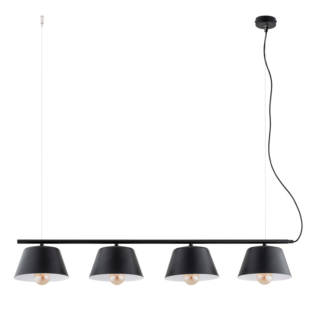 Gelato 100cm Svart Taklampe Fra Emibig Lighting - Det enkle, men elegante designet passer inn i moderne interi&oslash;r og gir en f&oslash;lelse av letthet og harmoni.