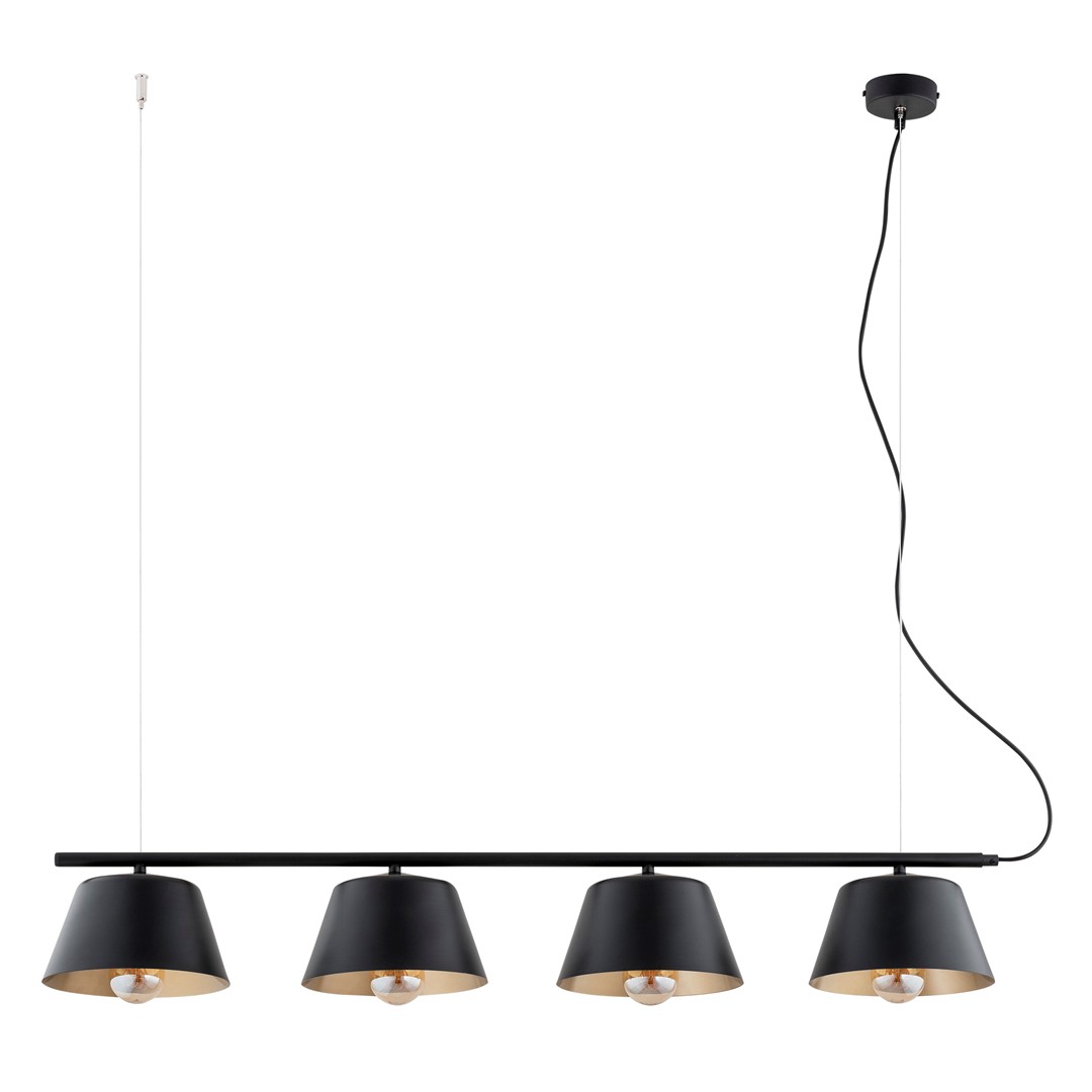 Gelato 100cm Svart Taklampe Fra Emibig Lighting - Det enkle, men elegante designet passer inn i moderne interi&oslash;r og gir en f&oslash;lelse av letthet og harmoni.