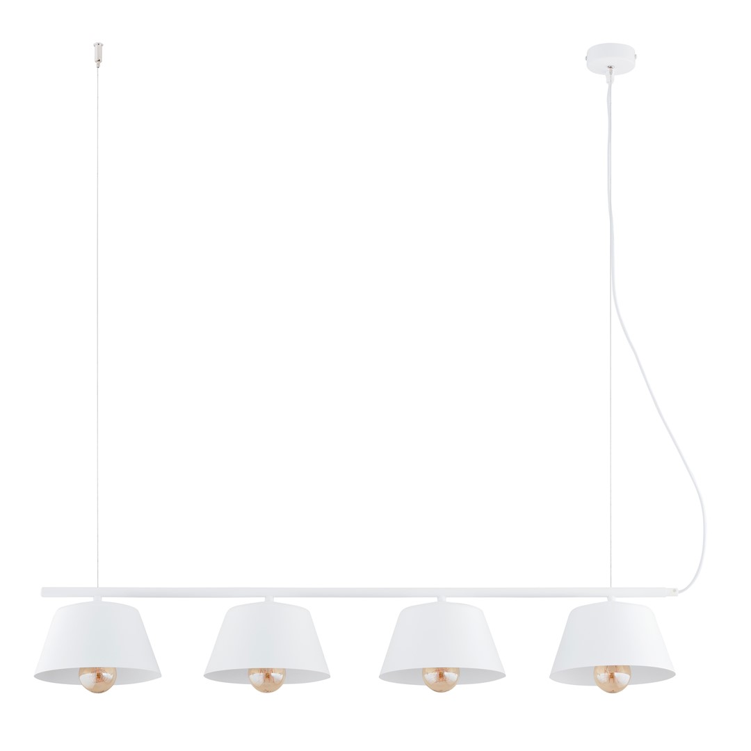 Gelato 100cm Hvit Taklampe Fra Emibig Lighting - Det enkle, men elegante designet passer inn i moderne interi&oslash;r og gir en f&oslash;lelse av letthet og harmoni.