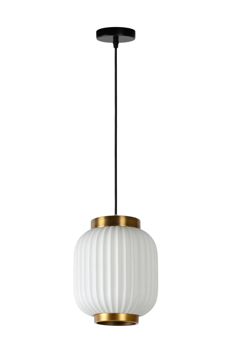 Gosse Ø20 Hvit Taklampe Fra Lucide - Du kan justere høyden på pendellampen fra 50 til 170 centimeter og enkelt koble den til en dimmer.