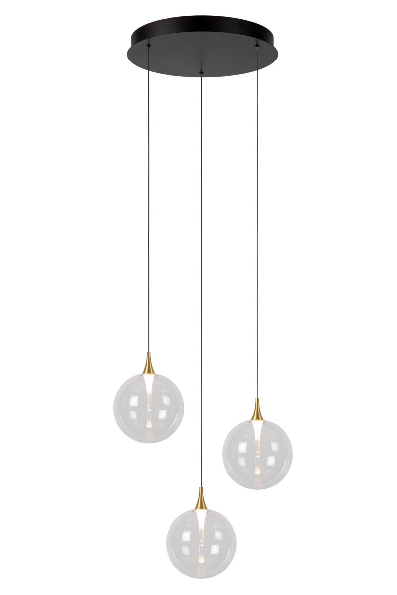 Gisela Ø36 Gjennomsiktig Taklampe Fra Lucide - Unike produktegenskaperMed integrerte dimbare LED-lyskilderUtstyrt med varmt hvitt lys (2700K)Denne lampen kan kobles til i h&oslash;yden(ekskl.