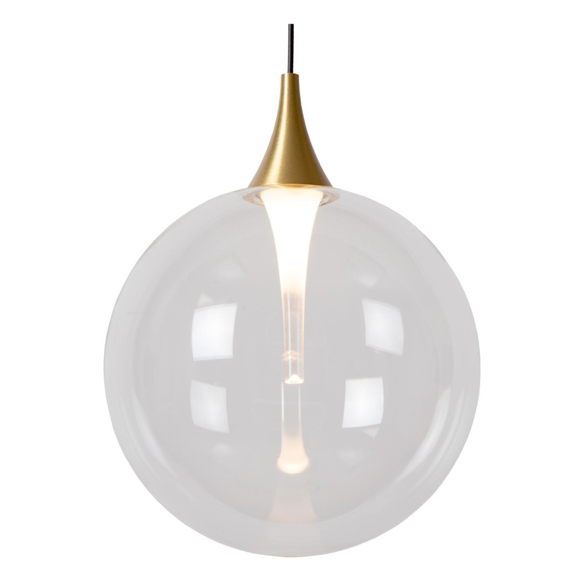 Gisela 140cm Gjennomsiktig Taklampe Fra Lucide - Det tidl&oslash;se, sf&aelig;riske designet fungerer like godt i b&aring;de klassiske og moderne hjem.