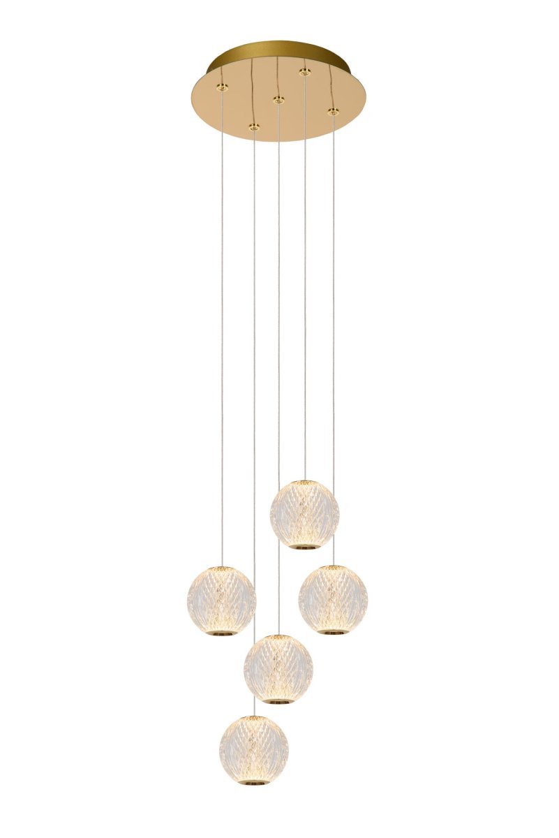 Cintra Ø32 Gjennomsiktig Taklampe Fra Lucide - I tillegg er akrylglobene justerbare i høyden mellom 50 og 150 centimeter, noe som gjør det enkelt å tilpasse lampen til ditt rom.