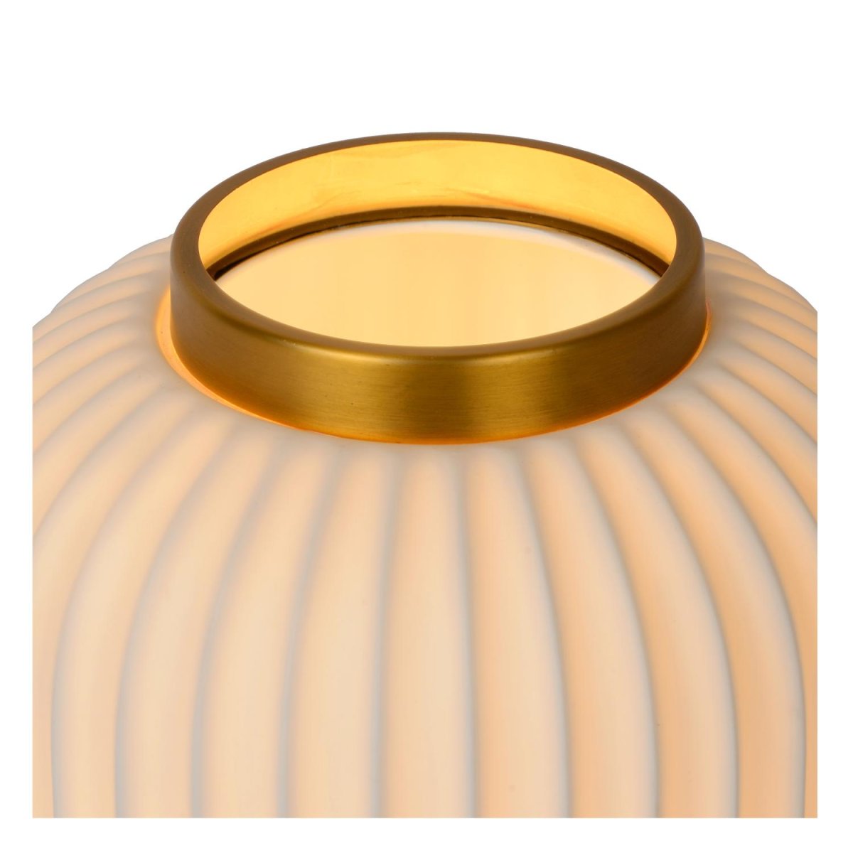 Gosse 23cm Hvit bordlampe Fra Lucide - Det gir et retro-preg til hvert hjørne av hjemmet ditt.
