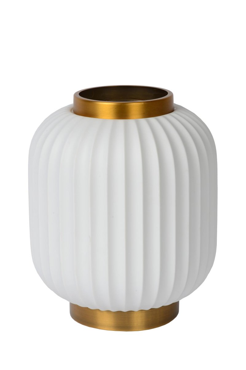 Gosse 23cm Hvit bordlampe Fra Lucide - Det gir et retro-preg til hvert hjørne av hjemmet ditt.