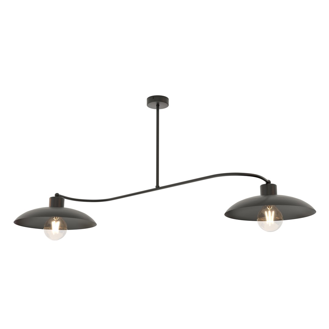 Foster 100cm Svart plafond Fra Emibig Lighting - Serien kompletterer interi&oslash;r i industriell stil p&aring; en stilig og smakfull m&aring;te.