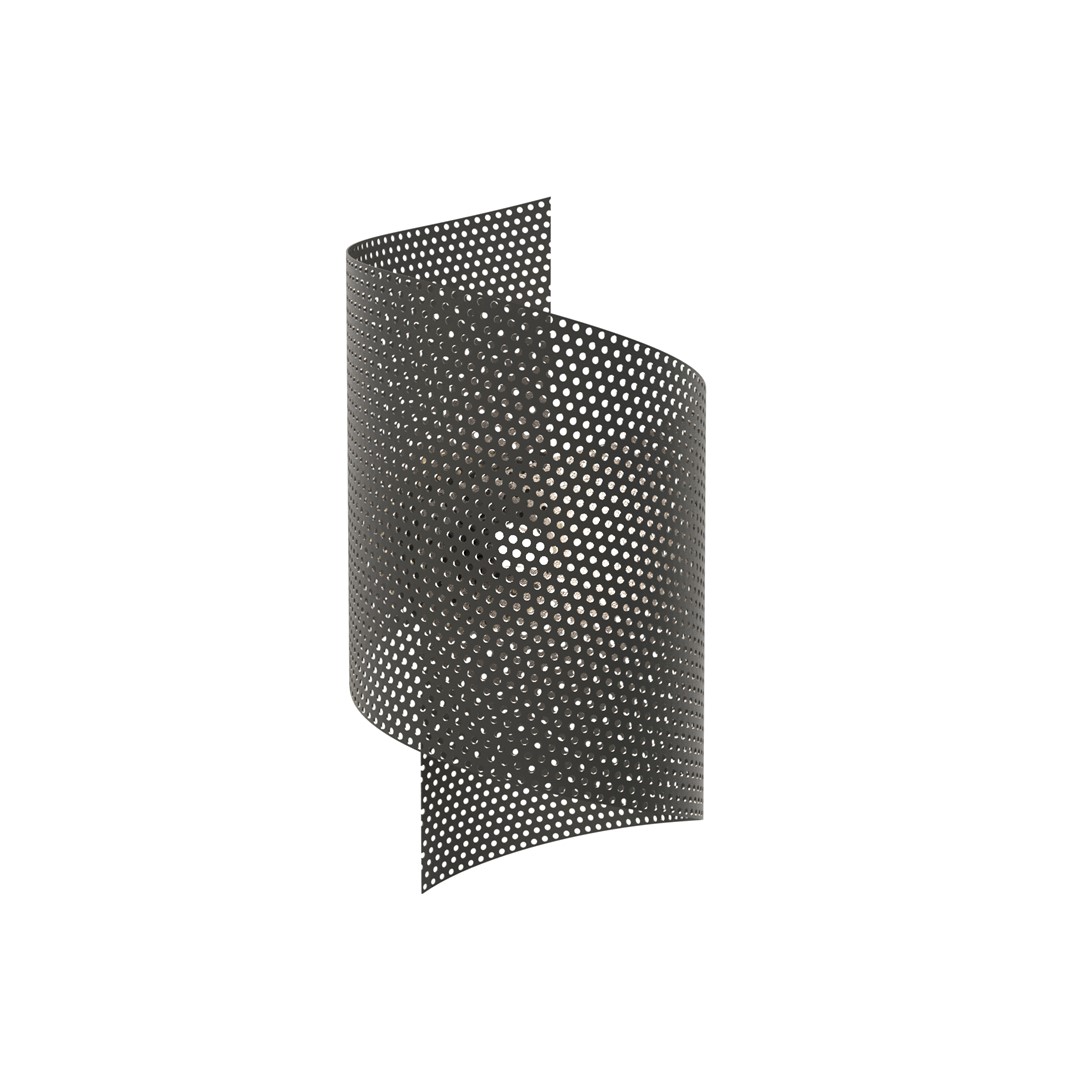 Spiral 30cm Svart vegglampe Fra Emibig Lighting - Spiral &ndash; Laget av metallnetting som gir den et ukonvensjonelt og stilig inntrykk.