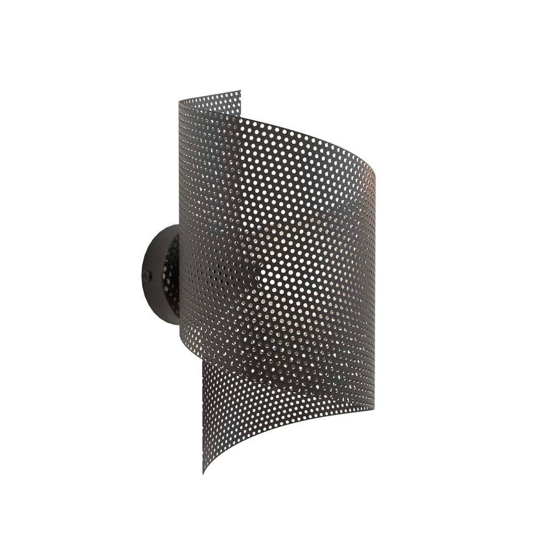 Spiral 30cm Svart vegglampe Fra Emibig Lighting - Spiral &ndash; Laget av metallnetting som gir den et ukonvensjonelt og stilig inntrykk.