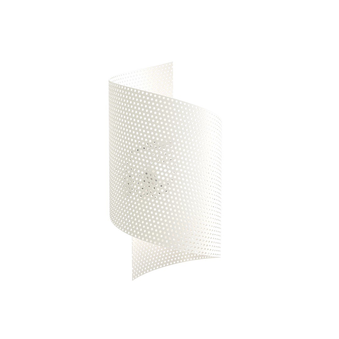 Spiral 30cm Hvit vegglampe Fra Emibig Lighting - Spiral &ndash; Laget av metallnetting som gir den et ukonvensjonelt og stilig inntrykk.