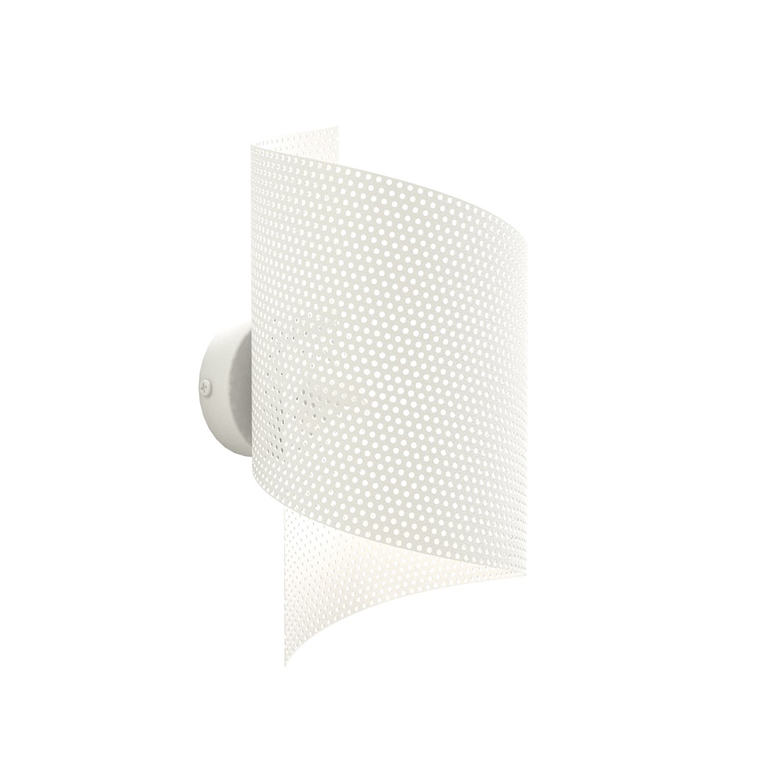 Spiral 30cm Hvit vegglampe Fra Emibig Lighting - Spiral &ndash; Laget av metallnetting som gir den et ukonvensjonelt og stilig inntrykk.