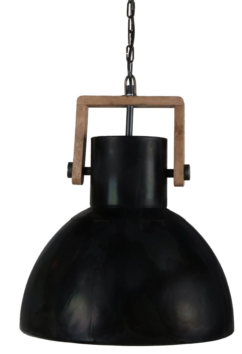Ashby Ø40 Svart Taklampe Fra PR Home - Taklampe Ashby single er en del av Ashby-serien, som har en industriell stil hvor tre; og metall er blandet.