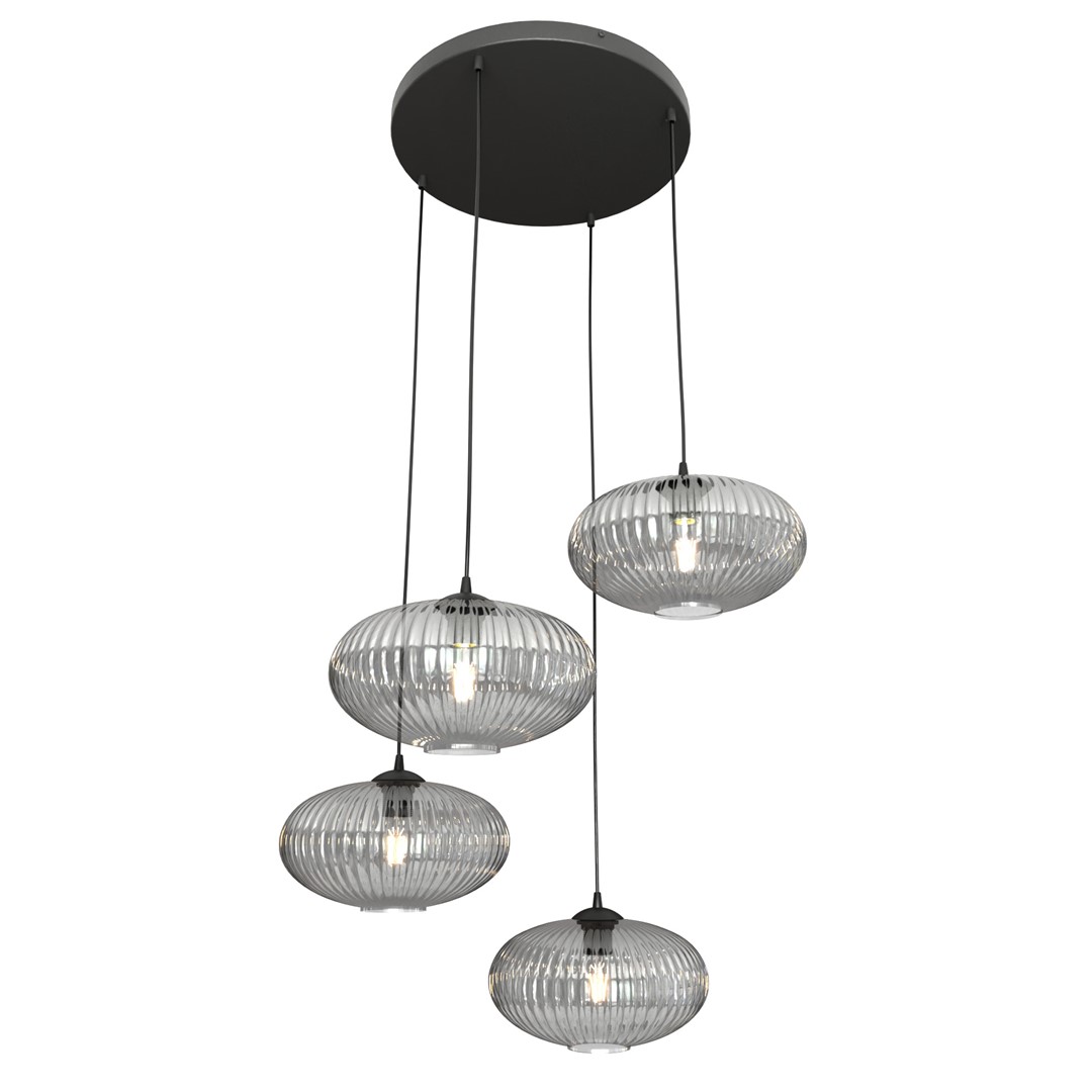 Coco Ø70 Røykfarget Taklampe Fra Emibig Lighting - Perfekt for stuer og spisestuer &ndash; Coco fungerer som en stilig aksent i alle typer interi&oslash;r.