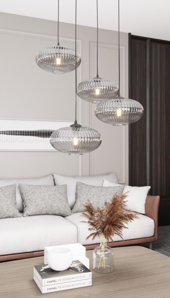 Coco Ø70 Røykfarget Taklampe Fra Emibig Lighting - Perfekt for stuer og spisestuer &ndash; Coco fungerer som en stilig aksent i alle typer interi&oslash;r.