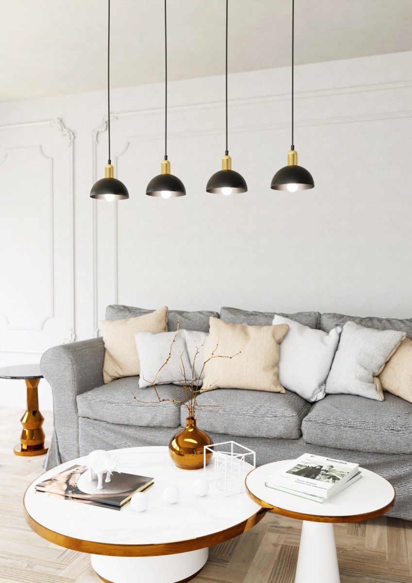 Moto 90cm Svart Taklampe Fra Emibig Lighting - Et ideelt valg for de som &oslash;nsker original belysning med et sofistikert preg.