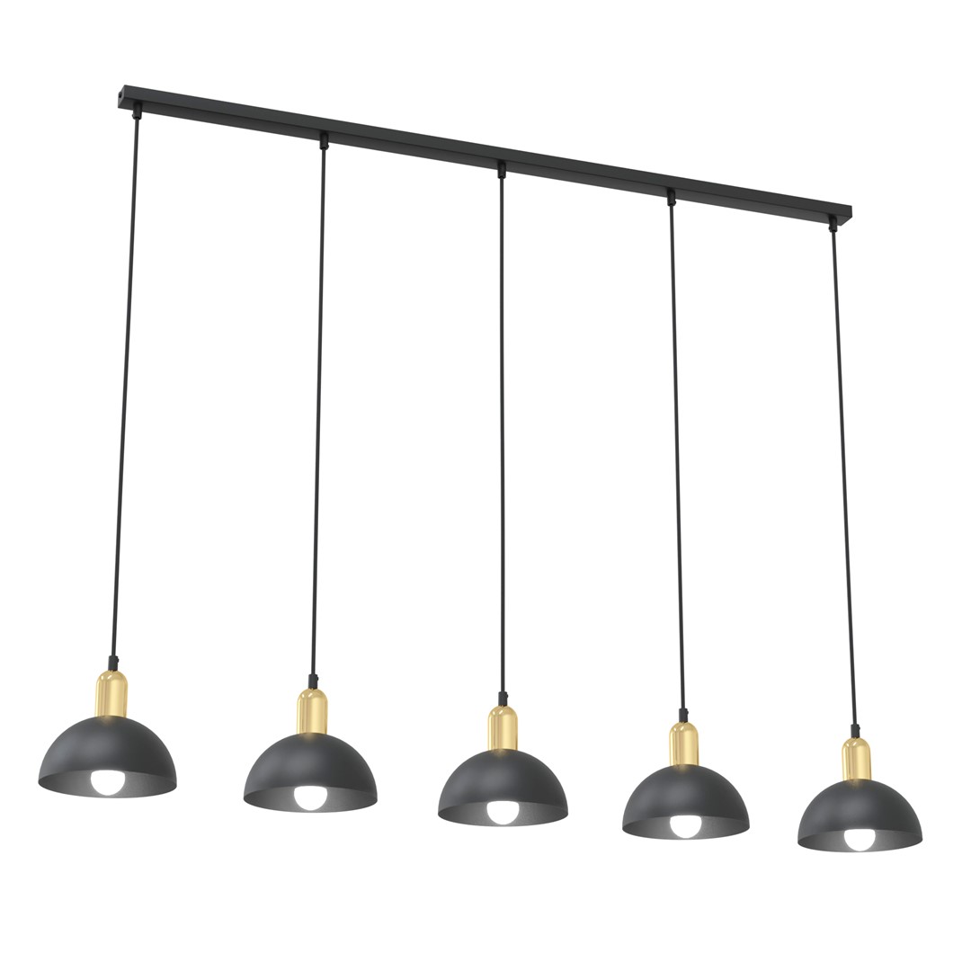 Moto 116cm Svart Taklampe Fra Emibig Lighting - Et ideelt valg for de som &oslash;nsker original belysning med et sofistikert preg.