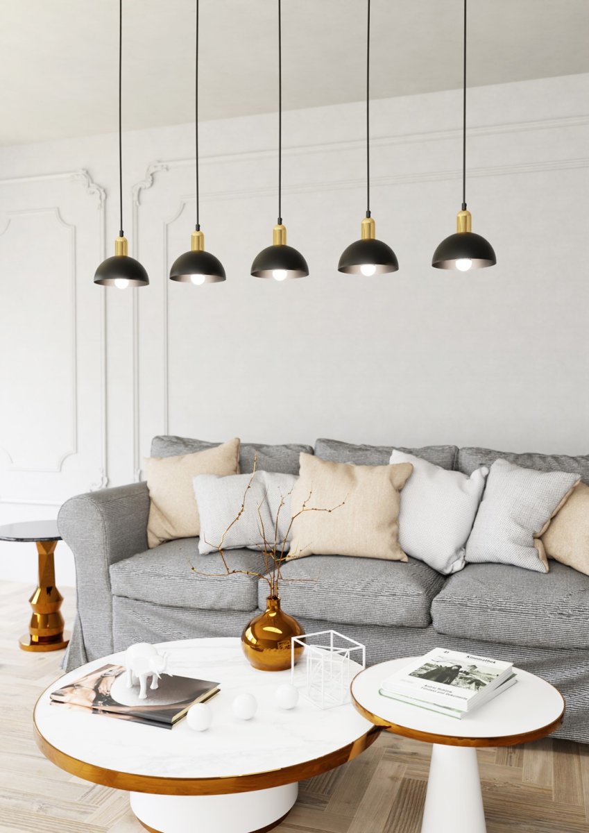 Moto 116cm Svart Taklampe Fra Emibig Lighting - Et ideelt valg for de som &oslash;nsker original belysning med et sofistikert preg.