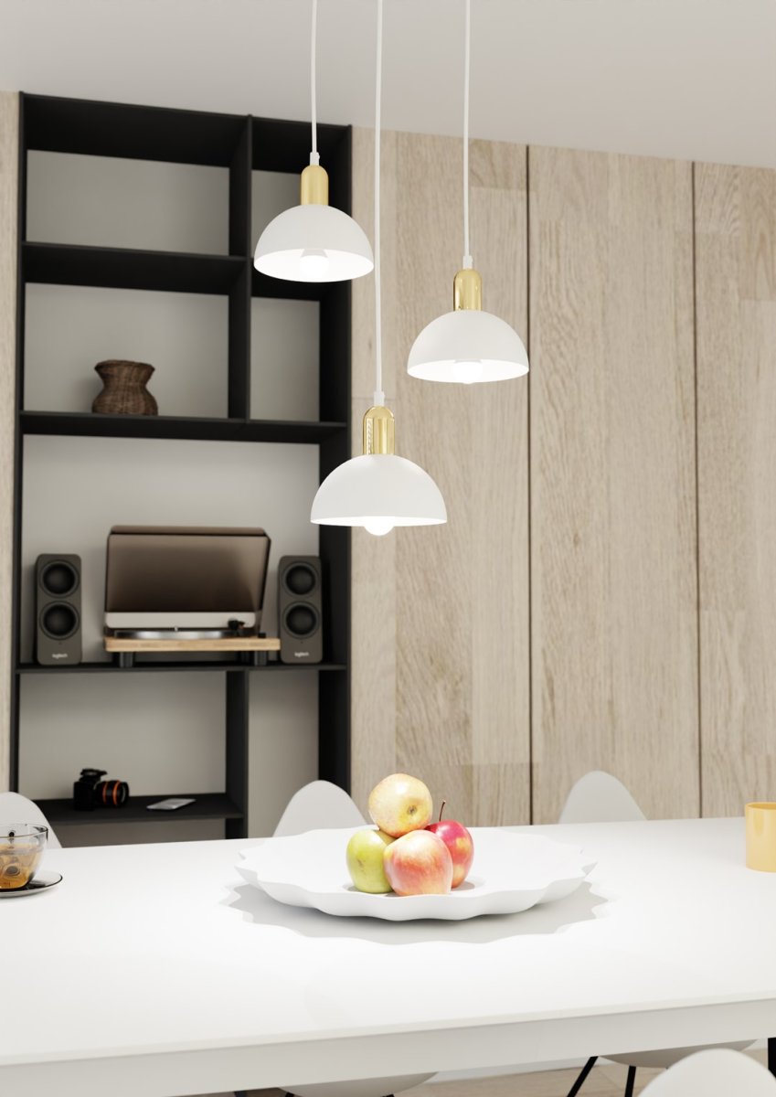 Moto Ø30 Hvit Taklampe Fra Emibig Lighting - Et ideelt valg for de som &oslash;nsker original belysning med et sofistikert preg.