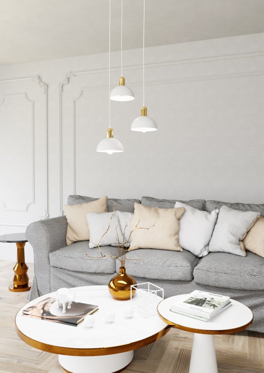 Moto Ø30 Hvit Taklampe Fra Emibig Lighting - Et ideelt valg for de som &oslash;nsker original belysning med et sofistikert preg.