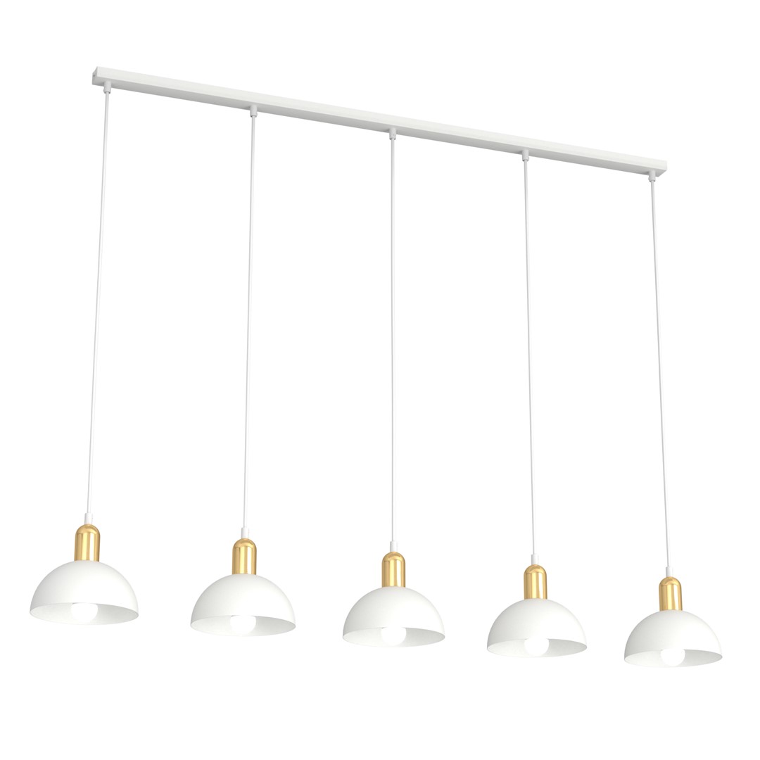 Moto 116cm Hvit Taklampe Fra Emibig Lighting - Et ideelt valg for de som &oslash;nsker original belysning med et sofistikert preg.