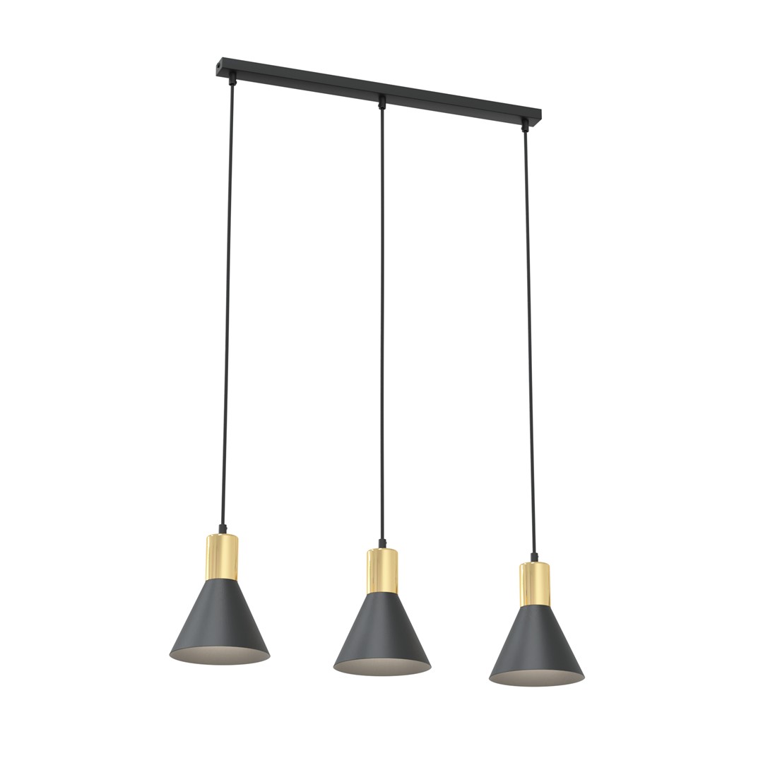 Rosa 60cm Svart Taklampe Fra Emibig Lighting - Rosa taklampen er et stilig tillegg der enkel form m&oslash;ter elegante detaljer.