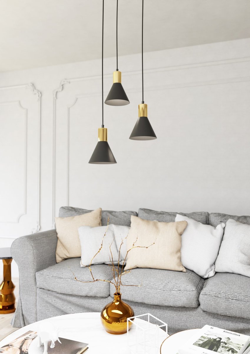 Rosa Ø30 Svart Taklampe Fra Emibig Lighting - Rosa taklampen er et stilig tillegg der enkel form m&oslash;ter elegante detaljer.