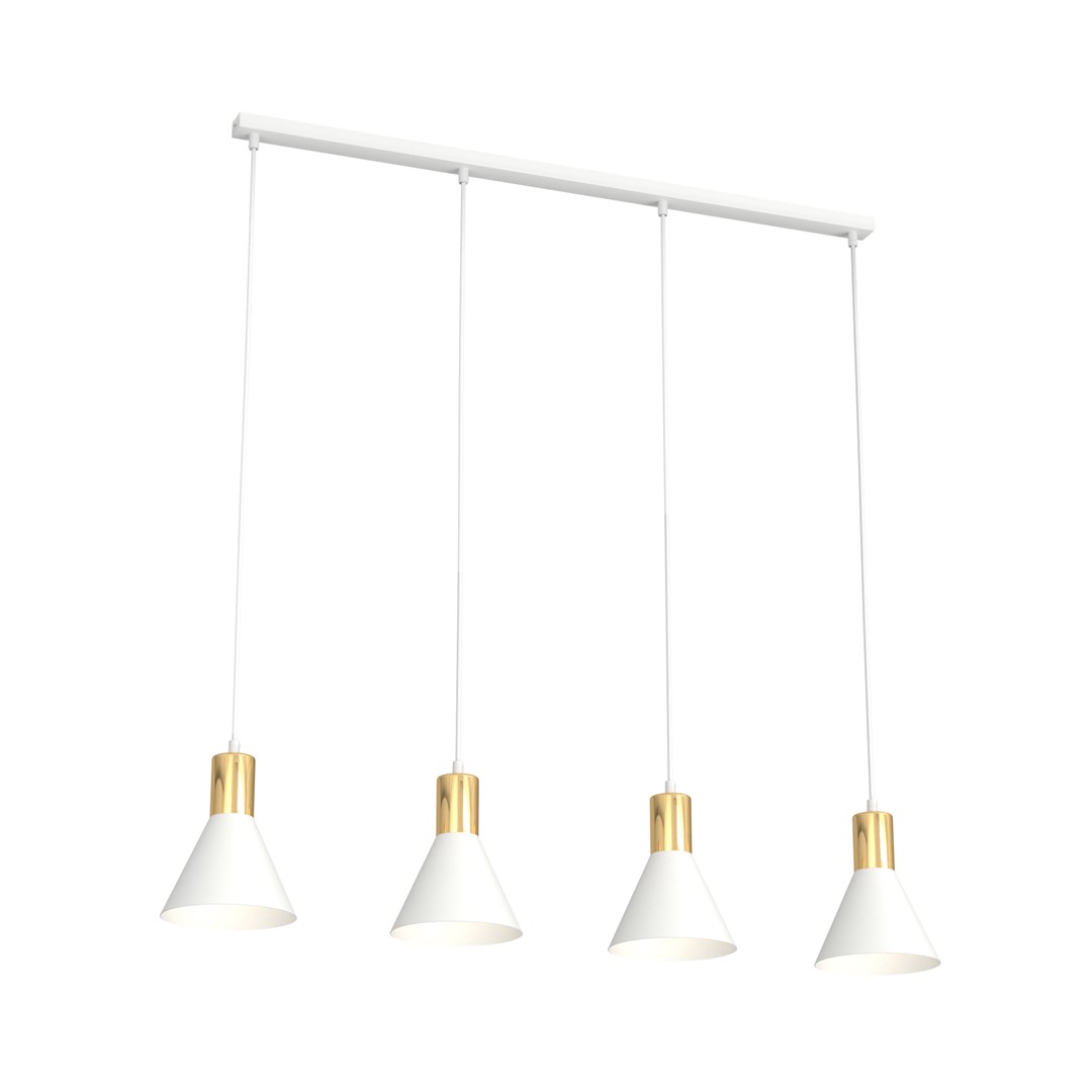 Rosa 90cm Hvit Taklampe Fra Emibig Lighting - Rosa taklampen er et stilig tillegg der enkel form m&oslash;ter elegante detaljer.