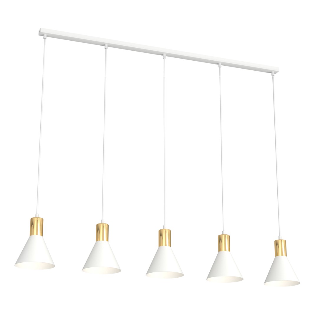 Rosa 116cm Hvit Taklampe Fra Emibig Lighting - Rosa taklampen er et stilig tillegg der enkel form m&oslash;ter elegante detaljer.
