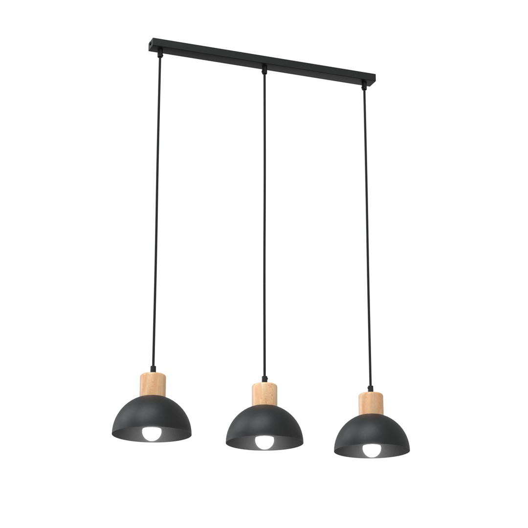 Seco 60cm Svart Taklampe Fra Emibig Lighting - Perfekt for stuer, spisestue eller kj&oslash;kken &ndash; Seco skaper harmoni og en koselig nordisk atmosf&aelig;re i rommet.