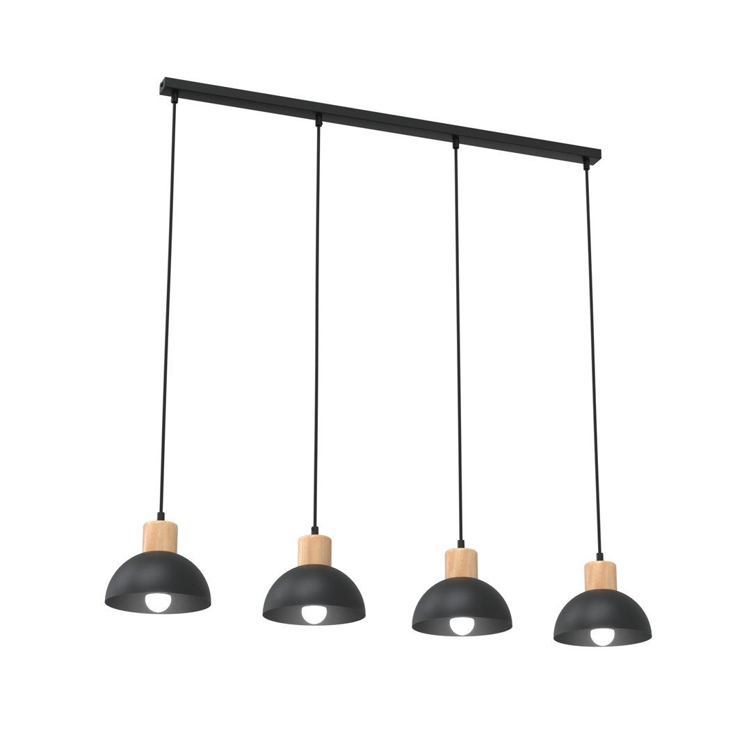 Seco 90cm Svart Taklampe Fra Emibig Lighting - Perfekt for stuer, spisestue eller kj&oslash;kken &ndash; Seco skaper harmoni og en koselig nordisk atmosf&aelig;re i rommet.