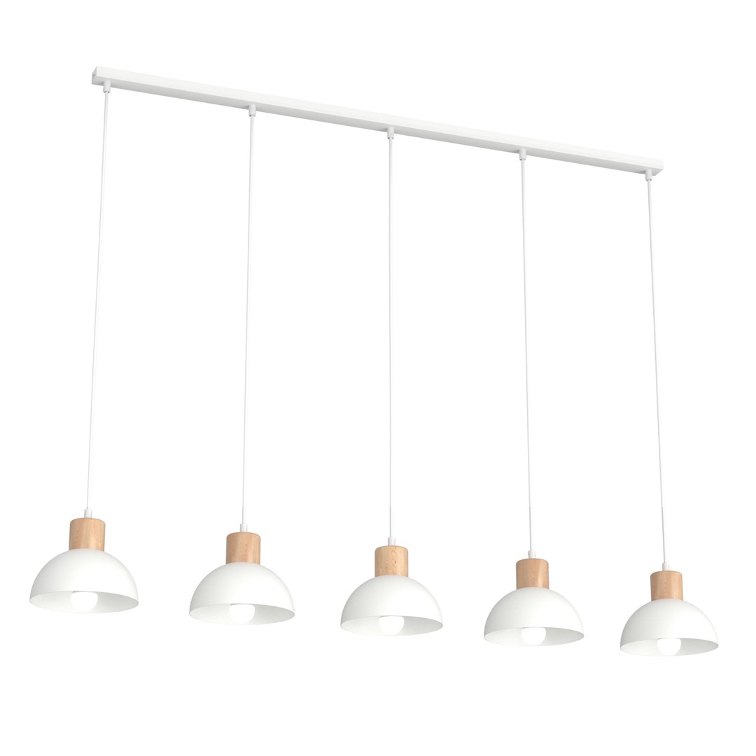 Seco 116cm Hvit Taklampe Fra Emibig Lighting - Perfekt for stuer, spisestue eller kj&oslash;kken &ndash; Seco skaper harmoni og en koselig nordisk atmosf&aelig;re i rommet.
