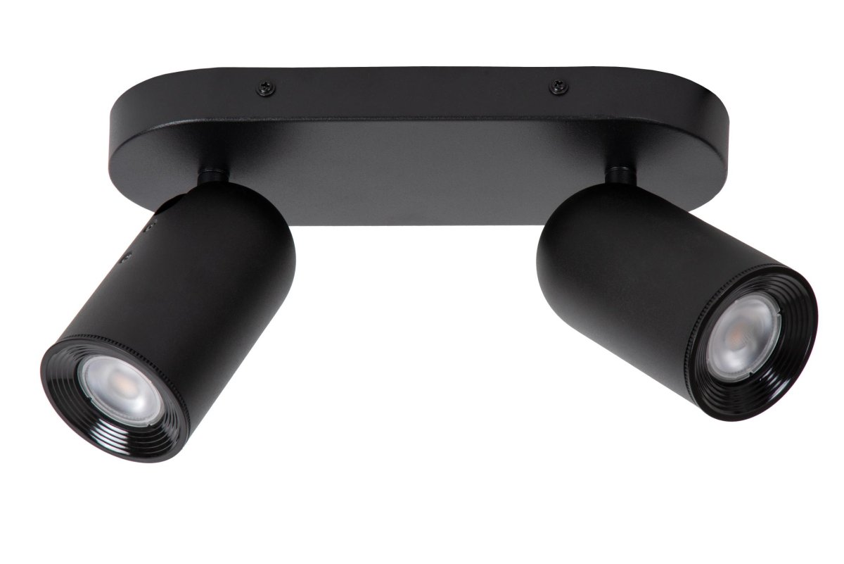 Punch 2 Svart spotlight Fra Lucide - Med en ekstern dimmer kan du også justere lysstyrken etter behov.