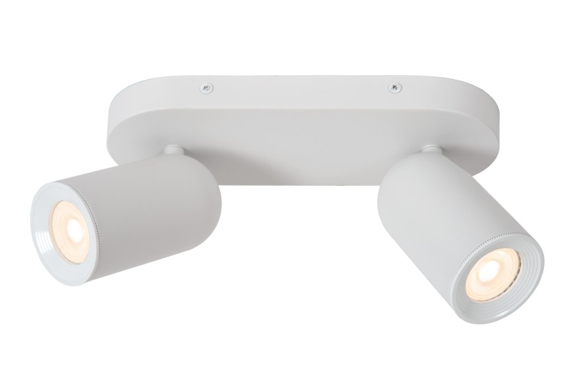 Punch 2 Hvit spotlight Fra Lucide - Med en ekstern dimmer kan du ogs&aring; justere lysstyrken etter behov.