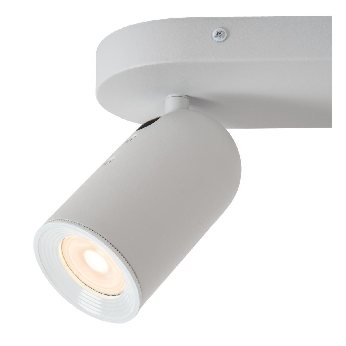 Punch 2 Hvit spotlight Fra Lucide - Med en ekstern dimmer kan du ogs&aring; justere lysstyrken etter behov.