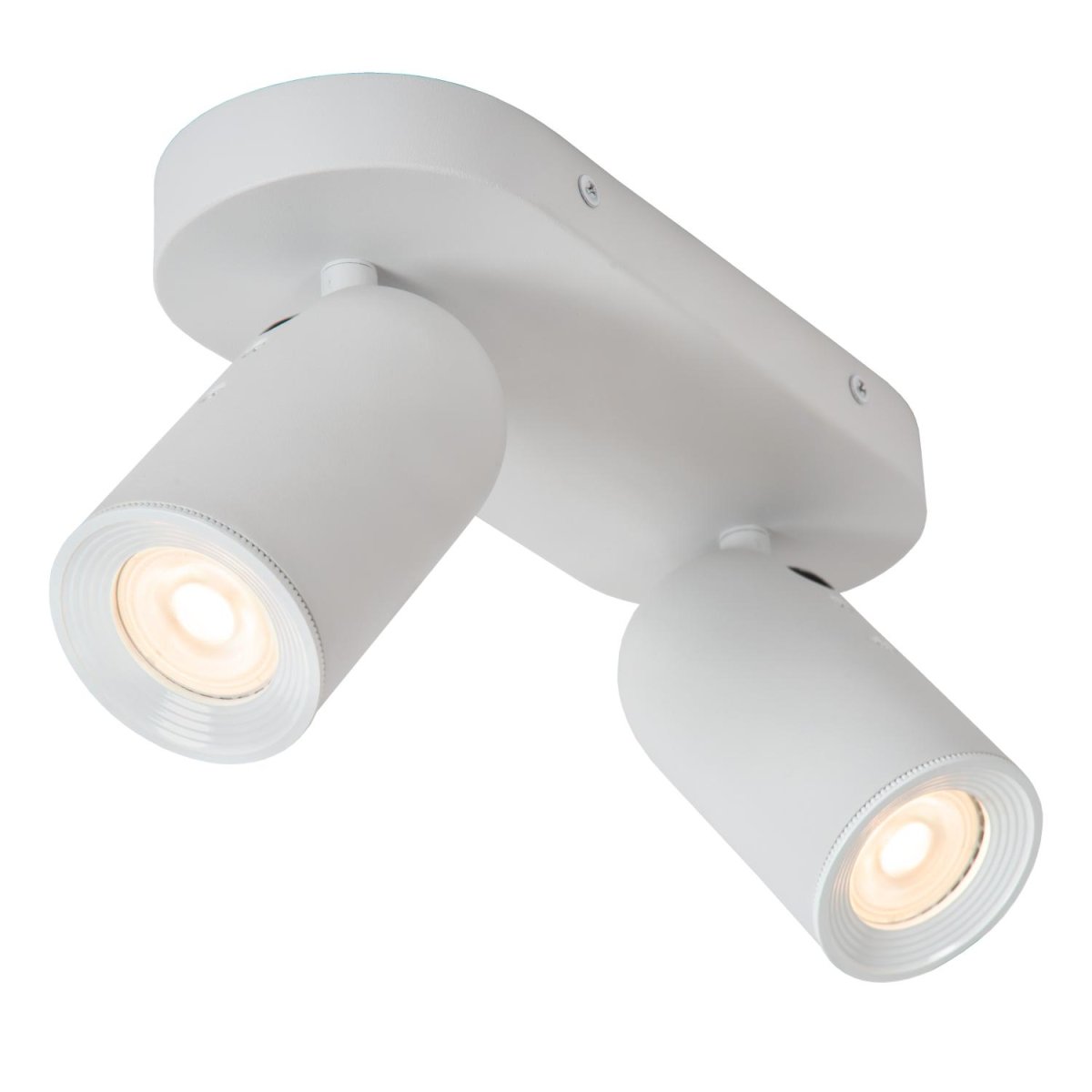 Punch 2 Hvit spotlight Fra Lucide - Med en ekstern dimmer kan du ogs&aring; justere lysstyrken etter behov.