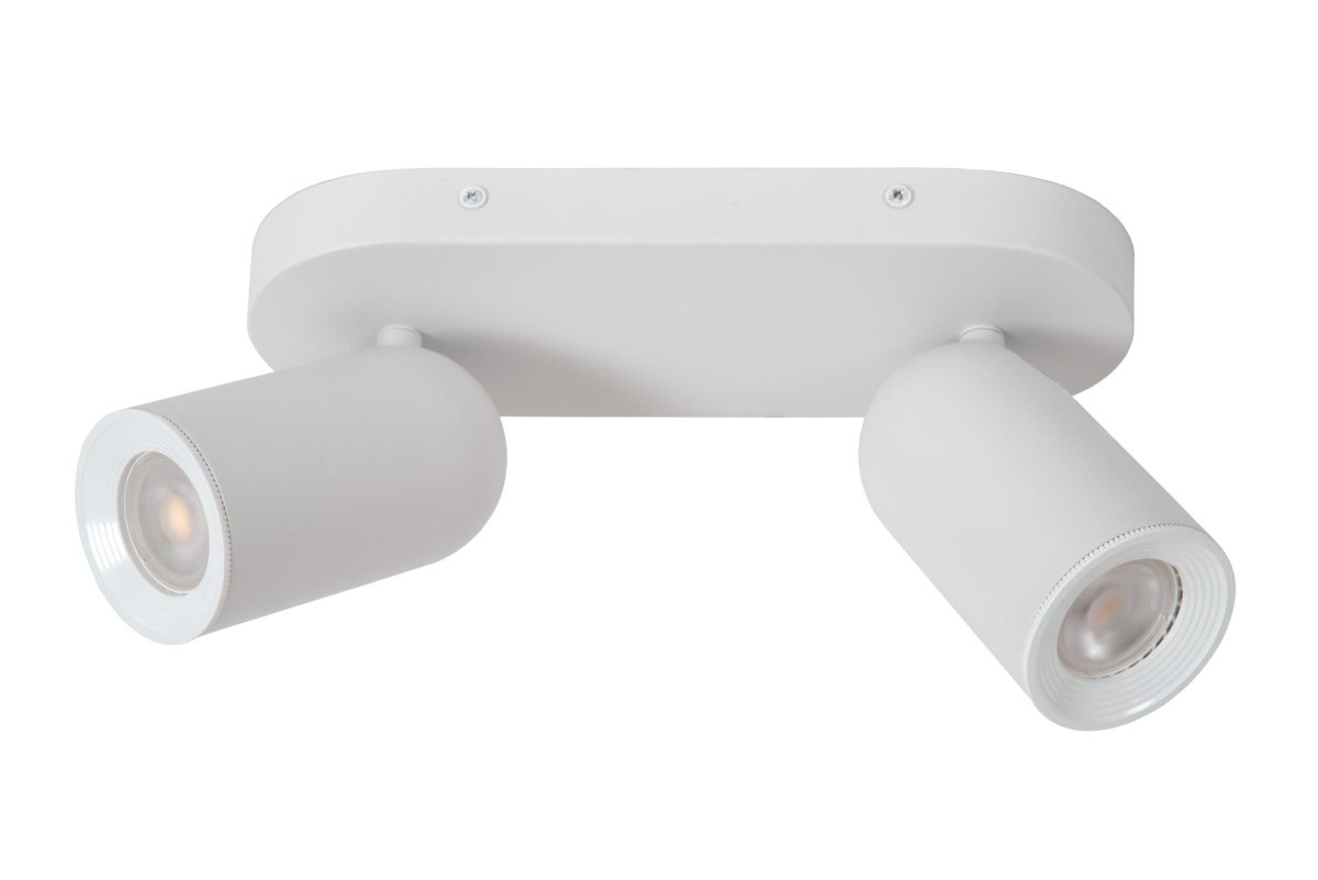 Punch 2 Hvit spotlight Fra Lucide - Med en ekstern dimmer kan du ogs&aring; justere lysstyrken etter behov.