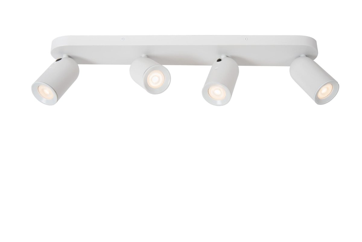 Punch 4 Hvit spotlight Fra Lucide - Med en ekstern dimmer kan du også justere lysstyrken etter behov.