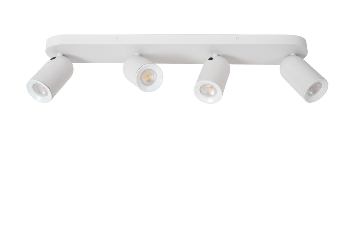 Punch 4 Hvit spotlight Fra Lucide - Med en ekstern dimmer kan du også justere lysstyrken etter behov.
