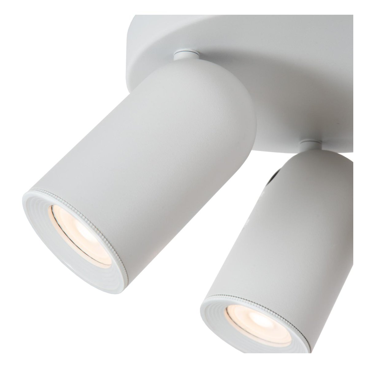 Punch 3 Hvit spotlight Fra Lucide - Med en ekstern dimmer kan du også justere lysstyrken etter behov.