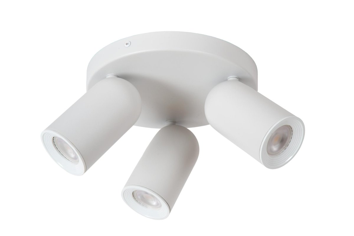 Punch 3 Hvit spotlight Fra Lucide - Med en ekstern dimmer kan du også justere lysstyrken etter behov.