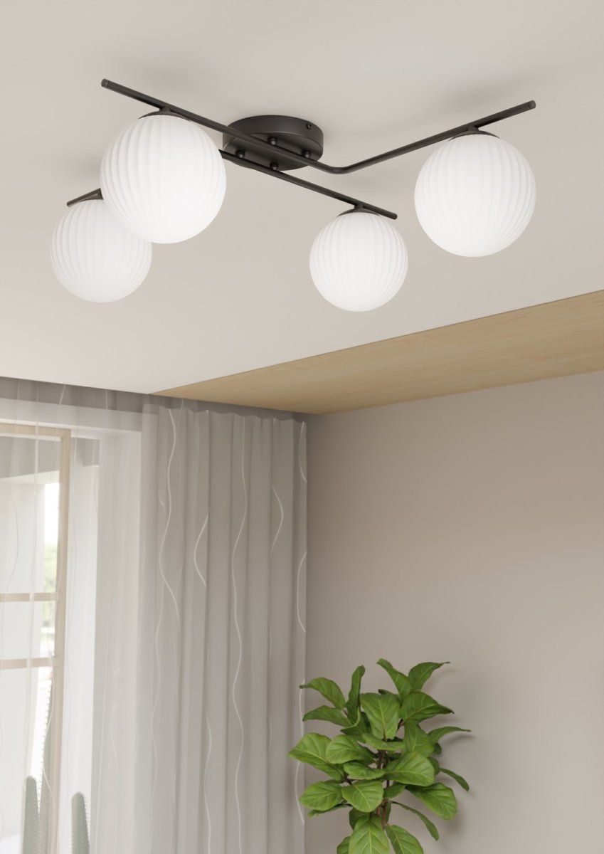 Vespa 72cm Hvit plafond Fra Emibig Lighting - Perfekt for moderne interi&oslash;r &ndash; Vespa passer like godt i stuer og spisestue som p&aring; kontoret, hvor den kombinerer funksjon og estetikk.