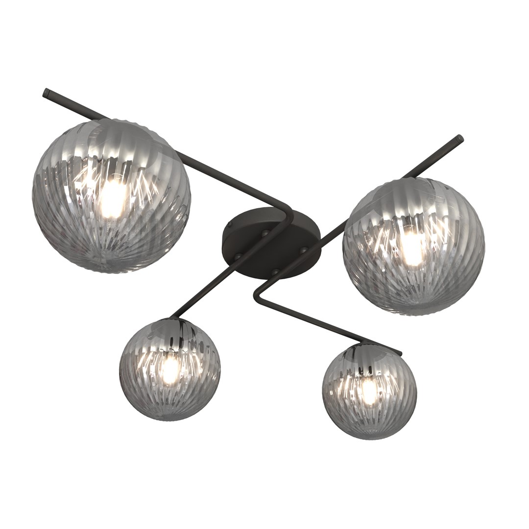 Vespa 72cm Røykfarget plafond Fra Emibig Lighting - Perfekt for moderne interi&oslash;r &ndash; Vespa passer like godt i stuer og spisestue som p&aring; kontoret, hvor den kombinerer funksjon og estetikk.