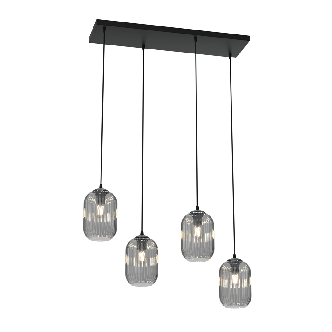 Verdi 70cm Røykfarget Taklampe Fra Emibig Lighting - Verdi passer perfekt i b&aring;de moderne og elegante hjem og sprer et mykt, behagelig lys &ndash; ideell for stuer, spisestue eller offentlige rom.