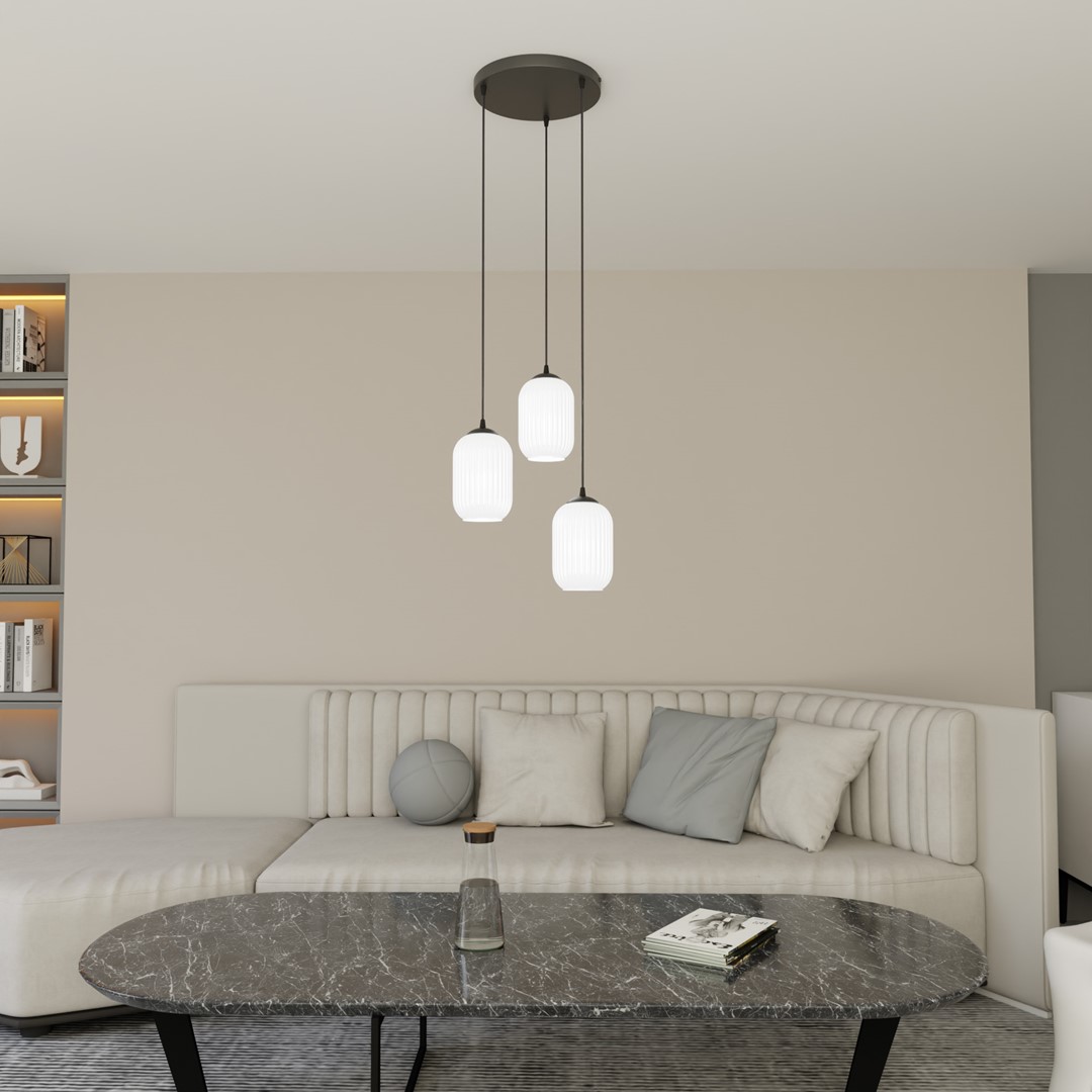 Verdi Ø30 Hvit Taklampe Fra Emibig Lighting - Verdi passer perfekt i både moderne og elegante hjem og sprer et mykt, behagelig lys – ideell for stuer, spisestue eller offentlige rom.