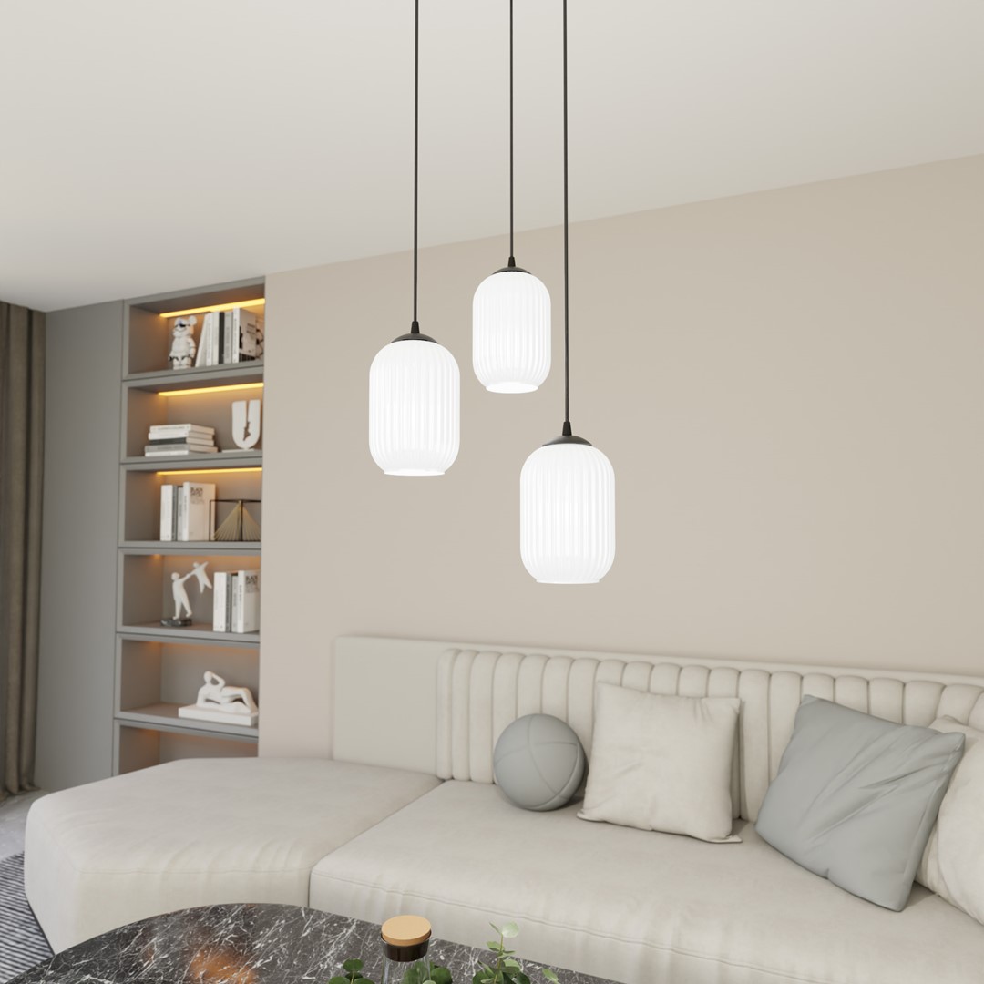 Verdi Ø30 Hvit Taklampe Fra Emibig Lighting - Verdi passer perfekt i både moderne og elegante hjem og sprer et mykt, behagelig lys – ideell for stuer, spisestue eller offentlige rom.