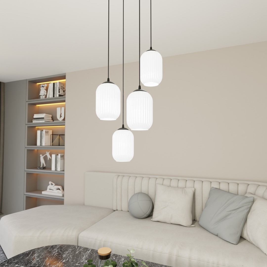 Verdi Ø30 Hvit Taklampe Fra Emibig Lighting - Verdi passer perfekt i b&aring;de moderne og elegante hjem og sprer et mykt, behagelig lys &ndash; ideell for stuer, spisestue eller offentlige rom.